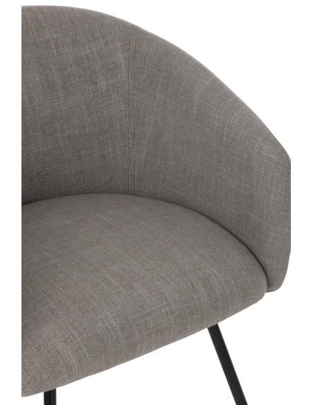 Chaise en acier/mousse gris Pays de Galles Chaise en acier/mousse gris Pays de Galles