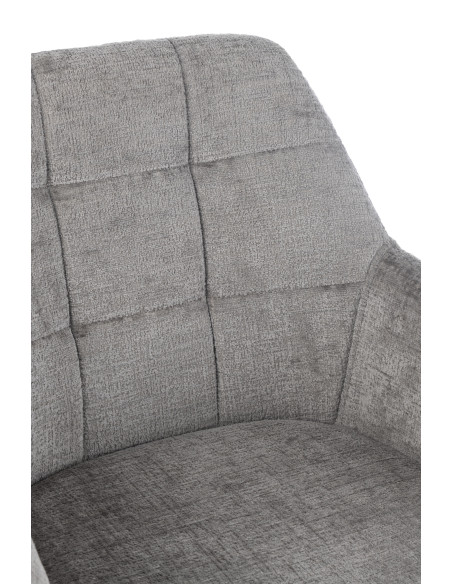 Chaise Louna en fer/acrylique gris Chaise Louna en fer/acrylique gris