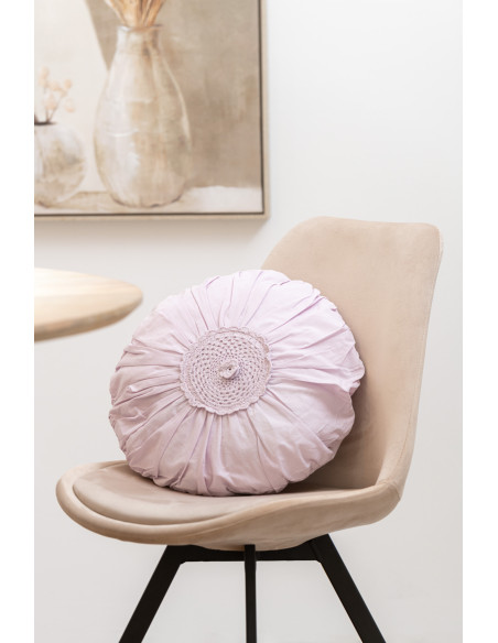 Chaise Hélène en métal/textile beige Chaise Hélène en métal/textile beige