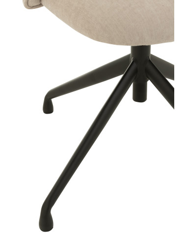 Chaise Tourner/Haut/Bas Textile Beige