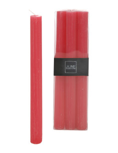 Boîte 6 Bougie de Table Fuchsia -13H