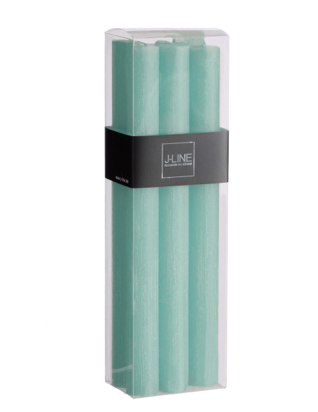 Boîte 6 Bougies de Table Aqua -13H