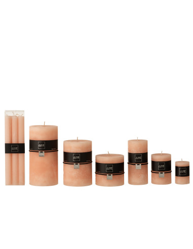 Boîte 6 Bougie de Table Pêche 13H