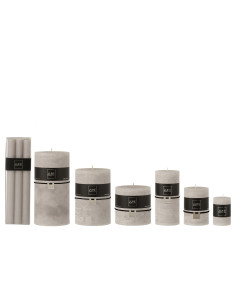 Boîte 6 Bougie de Table Gris Clair-13H 2