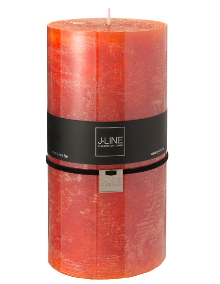 Bougie cylindrique orange XXL -140H