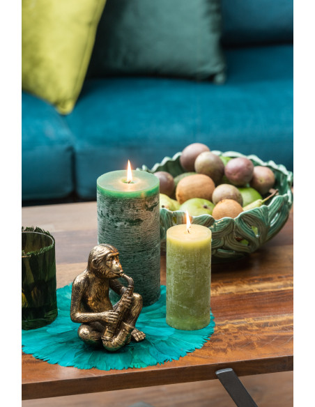 Bougie cylindrique vert foncé L -70H