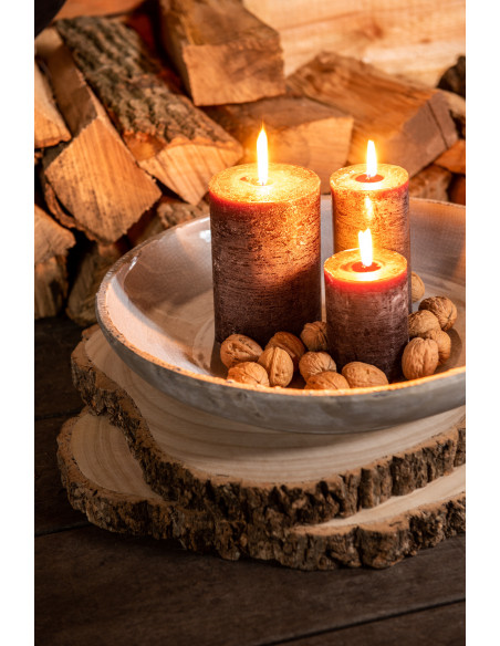 Bougie cylindrique marron Xl -120H J Line