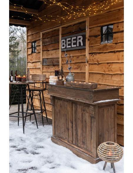 Bougie cylindrique brune -80H J Line