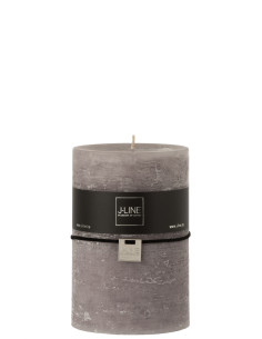 Bougie cylindrique gris foncé XL110h