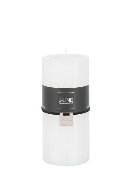 Bougie cylindrique blanche L -72H J Line