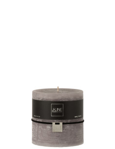 Bougie cylindrique gris foncé 75h