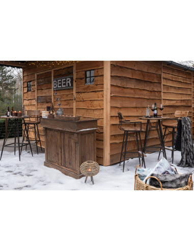 Bougie cylindrique brune -80H J Line