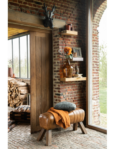 Bougie cylindrique marron L -72H de la ligne J