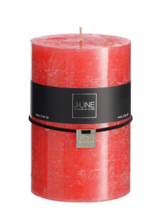 Bougie cylindrique rouge XL - 110H