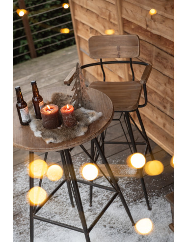 Bougie cylindrique brune -80H J Line