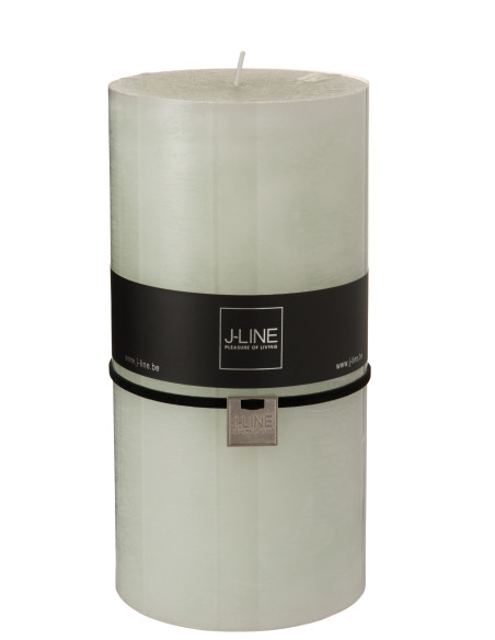 Bougie cylindre vert poudre XXL cm-140H