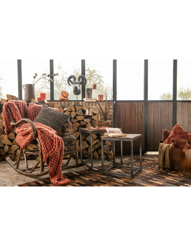 Bougie cylindrique brune S18h