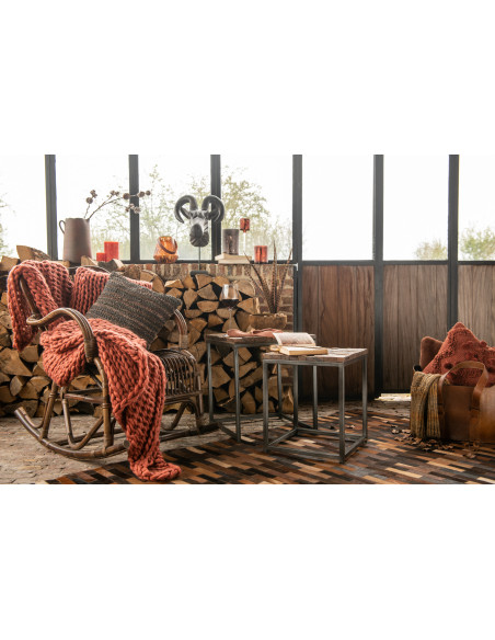 Bougie cylindrique brune S18h