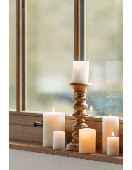 Bougie cylindrique blanche M 48H de la ligne J