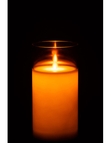 Lampe à LED en verre brun moyen brillant