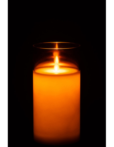 Lampe à LED en verre brun moyen brillant