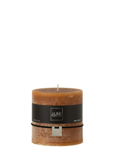 Bougie cylindrique Caramel 75H