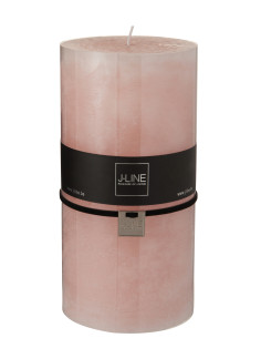Bougie cylindrique rose poudré XXL cm-140H