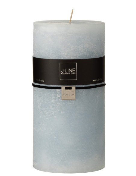 Bougie cylindrique bleu clair XXL 140H