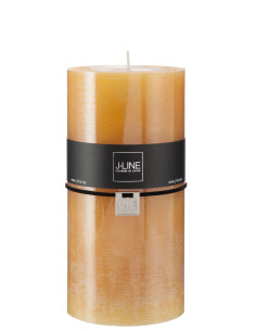 Bougie cylindrique ocre XXL-140H