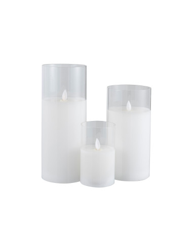 Lampe à LED en verre transparent brillant de grande taille