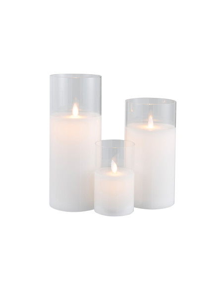 Lampe à LED en verre transparent brillant de grande taille