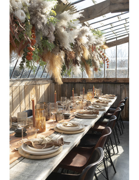 Lampe à LED en verre doré brillant de grande taille