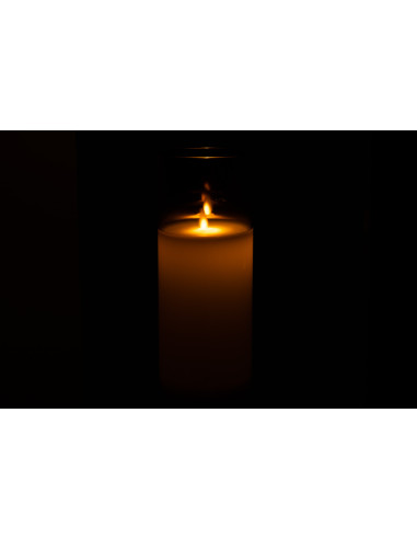 Lampe à LED en verre gris brillant de grande taille