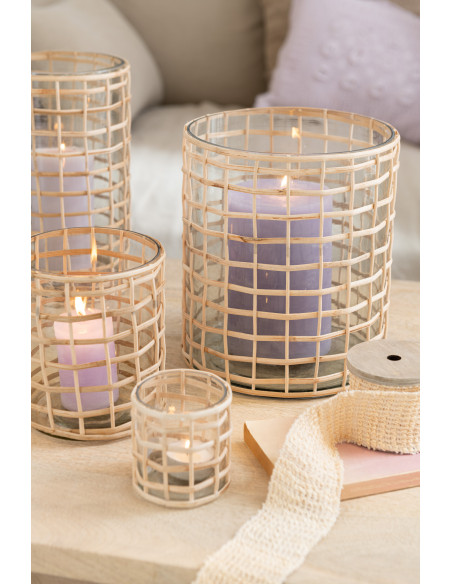 Bougie cylindrique Lavande M 48H J Line