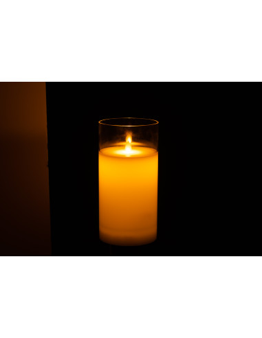 Lampe à LED en verre transparent brillant de taille moyenne