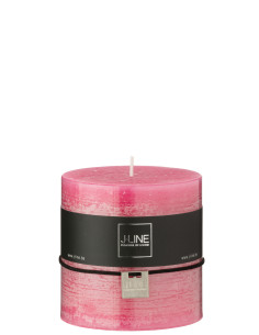Bougie cylindrique rose 64H
