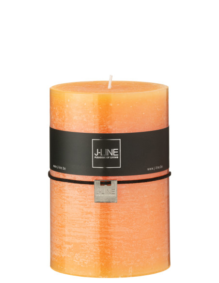 Bougie cylindrique orange extra large 95H
