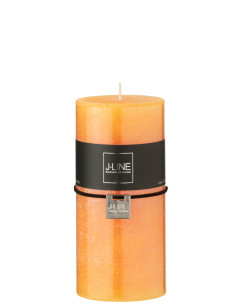 Bougie cylindrique orange grande 52H