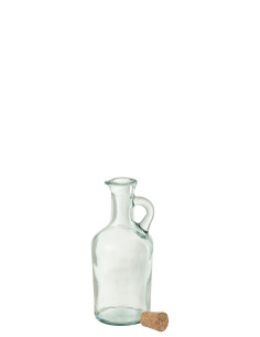 Bec verseur en liège rond en verre recyclé 2