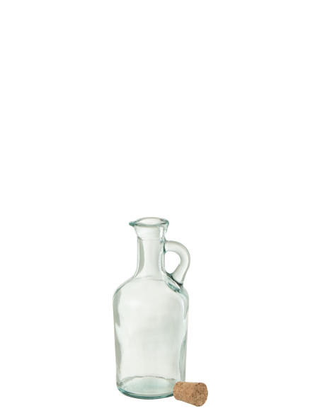 Bec verseur en liège rond en verre recyclé