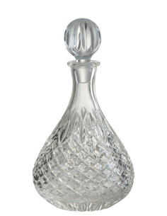 Carafe en verre transparent