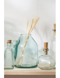 Poignée de vase en verre recyclé petit cylindre 2