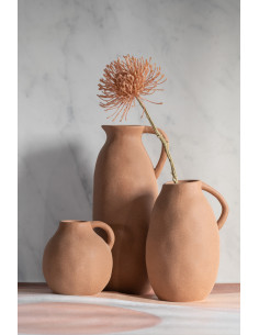 Vase Cruche en céramique marron petit 2