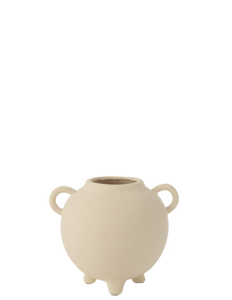 Vase Cruche Ronde en Grès Beige Vase Cruche Ronde en Grès Beige