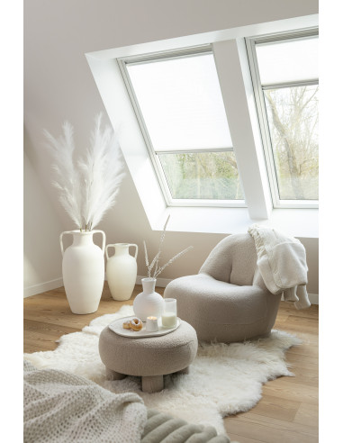 Vase 2 Bras Terre Cuite Blanc Petit