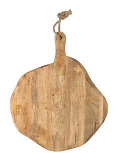 Planche à découper ronde en bois organique