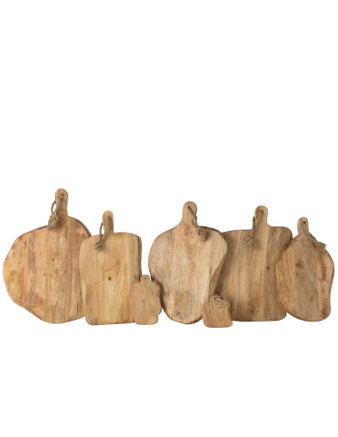 Planche à découper ronde en bois organique