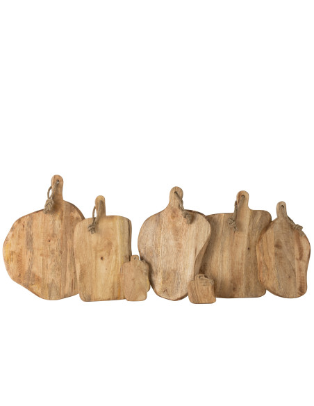 Planche à découper ronde en bois organique