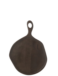 Plateau en bois de manguier wengé de taille moyenne