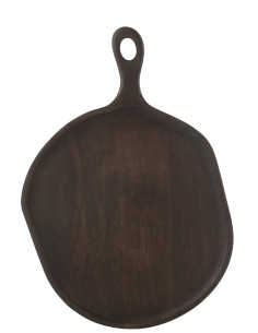Plateau en bois de manguier wengé large